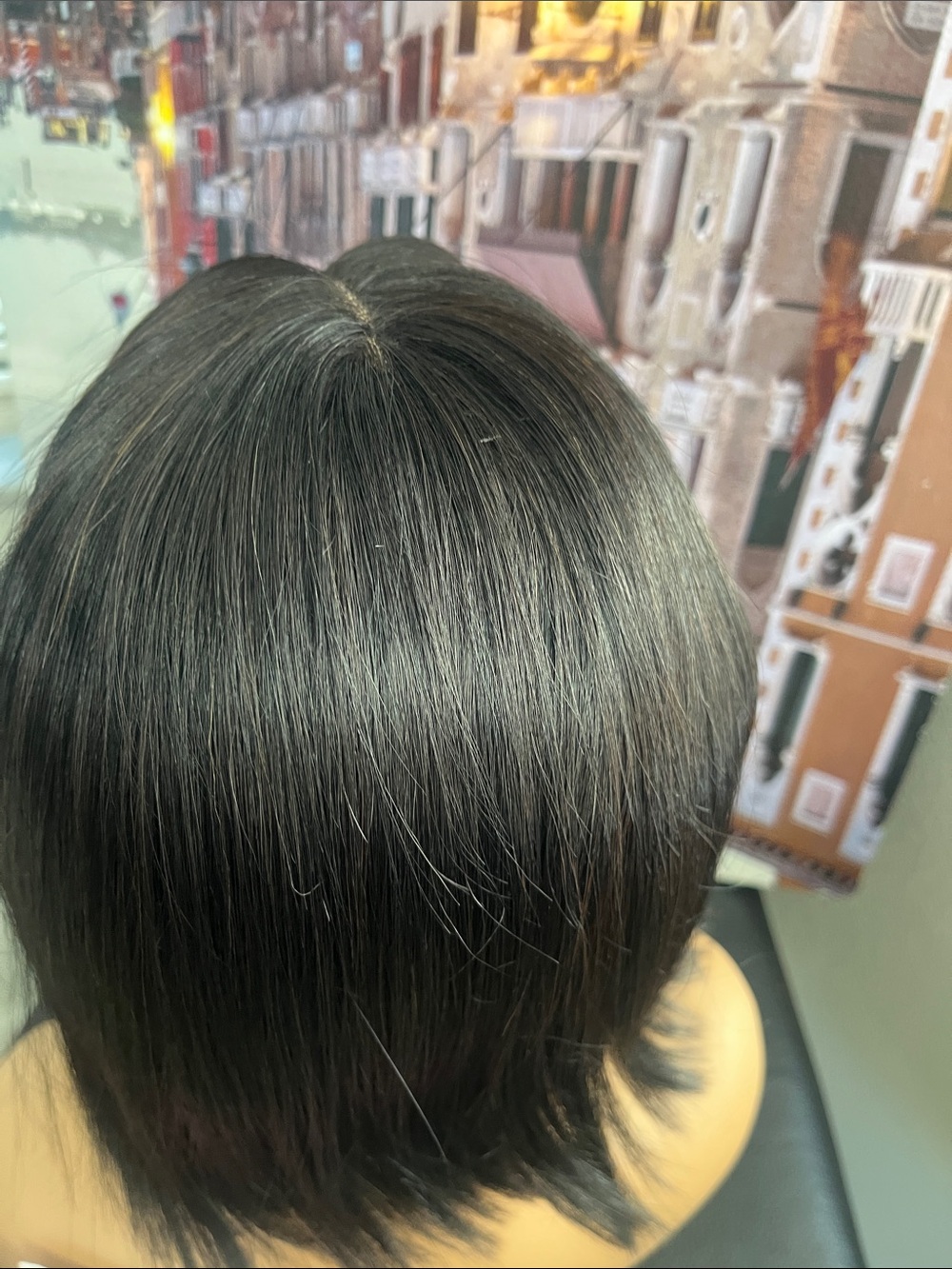 Blunt long bob , pre parted 100% human hair about 12” to 14” - Picture 4 of 6